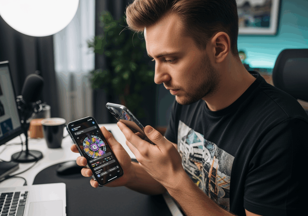 科技部落客實測iPhone 17功能，拍攝螢幕特寫